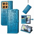 thumbnail image 2 of Funda Cartera FOXDOCK para Motorola Moto G15 , Flip PU con Relieve de Gatos y Perros, Tarjetero y Soporte, 2 of 6