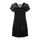 thumbnail image 3 of Gibobby Camisón de satén de seda para mujer Día de San Valentín Vestido casa manga corta con cuello en V sexy verano para mujer(Negro,M), 3 of 5