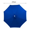thumbnail image 2 of 270CM Umbrella Replacement Canopy UV Protection Outdoor Garden Patio Backyard Parasol Market Table Top Umbrella Replacement Fabric Cloth Cover-Royal Blue, 2 of 6