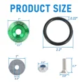 thumbnail image 3 of 4Pcs Cnc Fastener Quick Release Car Bumper Fender Trunk Hatch Lid Green Kit, 3 of 5