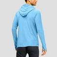 thumbnail image 5 of Dagegui Sun Shirts Mens Tops UPF 50+ UV Protection Hoodies Long Sleeve Lightweight Summer Hiking Fishing Cycling Tops Sky Blue XXL, 5 of 6