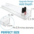 thumbnail image 3 of RORKIM 8 Pack Clear Acrylic Wall Mounted Shelves,Clear Acrylic Storage Shelf, 3 of 7