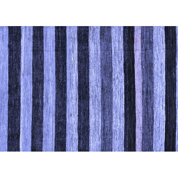 Ahgly Company Indoor Rectangle Abstract Blue Modern Area Rugs, 2' x 4'