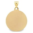 thumbnail image 4 of Brilliance Fine Jewelry 14KT Yellow Gold Round Jesus Religious Medal Pendant, 4 of 4