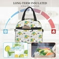 thumbnail image 5 of Goofa Dinosaur on Excavator Pattern Lunch Bag ,Insulated Lunch Box, Small Leakproof Cooler Food Lunch Containers Reusable High Capacity Lunch Tote Bags, 5 of 8