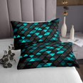 thumbnail image 3 of Erosebridal Triangle Coverlet Set King,Geometric Stereoscopic Bedding Set,Gradient Bedroom Decor,Ultra Soft,3 Pieces, 3 of 5