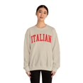 thumbnail image 4 of Italian Italy Sweatshirt Gifts Crew Neck Shirt Long Sleeve Unisex, 4 of 7