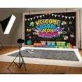 thumbnail image 5 of 9 x 6 ft Welcome Back to School Backdrop Blackboard Cartoon Colorful Pencils Photography Background for Student Enrollment Ceremony First of Day School Backdrop Banner Classroom School Decorations, 5 of 5