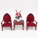 thumbnail image 3 of Casa de muñecas 1:12 Silla retro de madera con respaldo alto Accesorios para casa de muñecas Inevent WJ4206-00B, 3 of 6