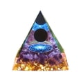 thumbnail image 1 of Bsvklp Piedra Cristal Del Generador Reiki Curación Obsidiana Piramidal 5 Cm, 1 of 8