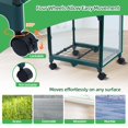 thumbnail image 2 of Ohuhu Mini Greenhouse for Indoor Outdoor, Small Plastic Plant Green House with Locking Wheels Portable Greenhouses with Durable Cover for S, 2 of 8