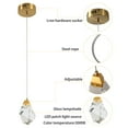 thumbnail image 5 of Modern Crystal Chandelier Hanging Lamp Pendant Ceiling Light Dining Room Fixture, 5 of 13