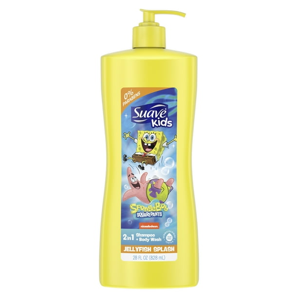 Suave Kids 2in1 Shampoo & Body Wash Nickelodeon Spongebob, 28 oz