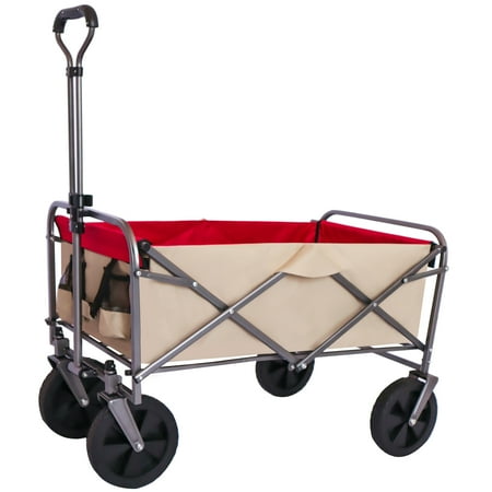 CoSoTower Outdoor Garden Multipurpose Micro Collapsible Beach Trolley Cart Camping Folding Wagon