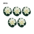 thumbnail image 4 of tredstone 5piece Float Artificial Flower Long-lasting Durability Eco-friendly Easy milky white 1Set, 4 of 6