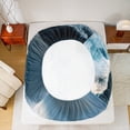 thumbnail image 5 of Manfei Sea Wave Storm Full Size Sheets, Nature Disaster Bed Sheets, Ocean Marine Theme Sheet Sets, Ultra Soft Home Decor, 4pcs, 5 of 7