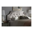 thumbnail image 2 of Baxton Studio Mars Modern and Contemporary Greyish Beige Fabric Full Size Headboard, 2 of 13