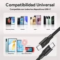 thumbnail image 3 of Cable Tipo USB-C a USB Tipo-C 1Hora 2m 3A negro, 3 of 3