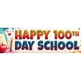 thumbnail image 4 of LUUFILx Happy 100th Day of School Banner Celebration Decorations Colorful Backdrop School Party Supplies Classroom Event Background Photography Props, 4 of 8