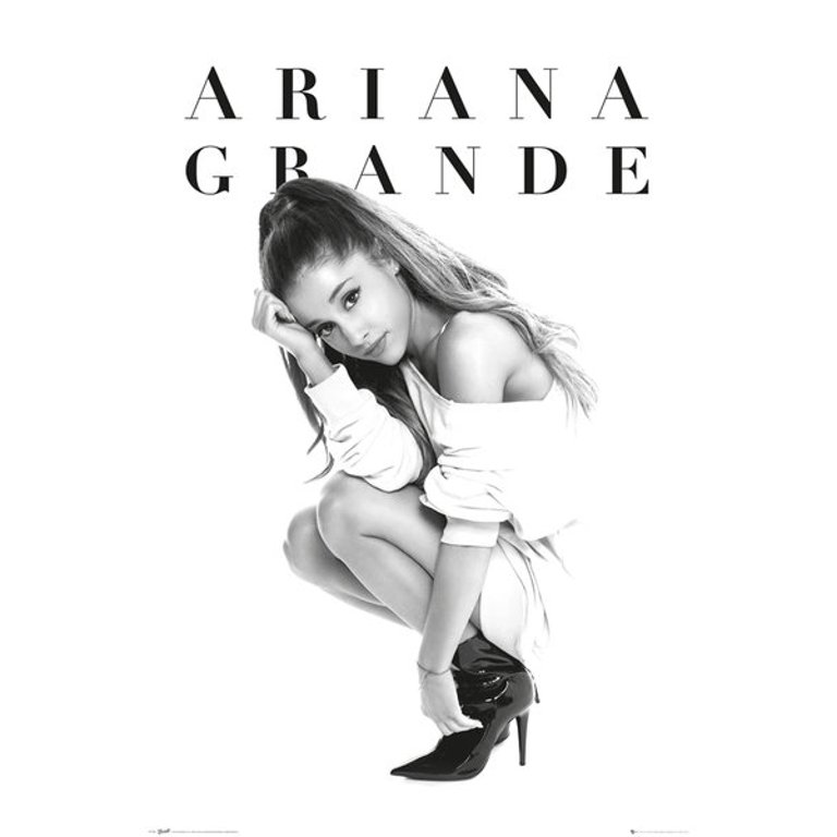 Ariana Grande - Music / Personality Poster / Print (B&W - Crouching In High  Heels) (Size: 24" x 36") - Walmart.com