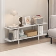 thumbnail image 2 of Furinno TURN-N-TUBE 2-Tier 47.2" Wide Toolless Book Shelf White, 2 of 5