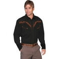 thumbnail image 2 of Scully Western Shirt Mens L/S Pearl Snap Silhouette Horse P-819, 2 of 2