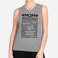 thumbnail image 2 of Mom Nutrition Facts Women's Muscle Tank 2X-Large Heather Grey, 2 of 5
