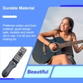 thumbnail image 3 of Correa de guitarra eléctrica Advancent Accesorios anchos longitud ajustable Blanco negro, 3 of 6