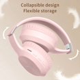 thumbnail image 6 of Clearance & Promo, Flexible Foldable Bluetooth 5.3 Headphones: HiFI Sound,Noise-Cancelling,Ultra-Clear Calling for Seamless Audio Experience , Bluetooth Headphones | Abs, Pink, MIANHT, 6 of 9