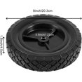 thumbnail image 5 of ZEONHAK 8 Inch Rubber Lawn Mower Outdoor Equipment Wheels, Anti-Slip Tread (2 Pack), 5 of 6