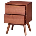 thumbnail image 3 of MUSEHOMEINC Mid Century Modern Solid Wood 2 Drawer Nighstand End Table, 3 of 6
