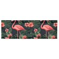 thumbnail image 6 of Yayeee Kitchen Valance Rod Pocket 54" x 18" Living Room Window Curtain, Red Flamingo Pattern, 6 of 6