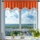 thumbnail image 4 of Cortinas de ventana con flecos elegantes, naranja, 4 of 6