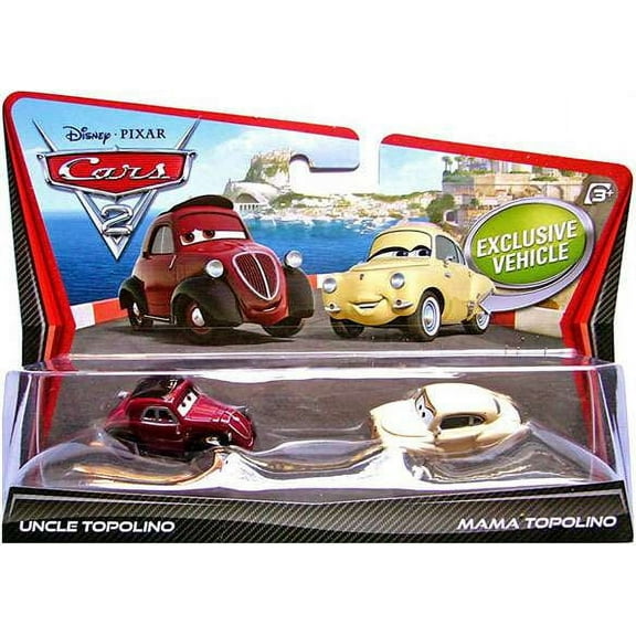 Disney Cars 2-Packs Uncle Topolino & Mama Topolino Diecast Car 2-Pack