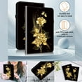thumbnail image 6 of Allytechgroup for iPad Mini 6 2021 (8.3 inch) with Stand/Pencil Holder/Card Pockets/PU Leather Magnetic Smart Shockproof Cover for iPad Mini 6th Generation, [Auto Sleep/Wake], Golden Butterfly Rose, 6 of 10