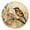 X3, variant on Decorative Round Wall Clocks Non-Ticking Silent Battery Operated Clocks with Photo for Bedroom,Living Room-Kitten Playing With Colorful Yarn(12inch)