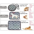 thumbnail image 6 of Pet Heating pad 34"x21" Large Dog cat Heating pad Heated ped beds Dogs House Heater Electric Warming pad for Puppies with Timer,Chew Resistant Cord,Easy Clean,Waterproof, 6 of 6