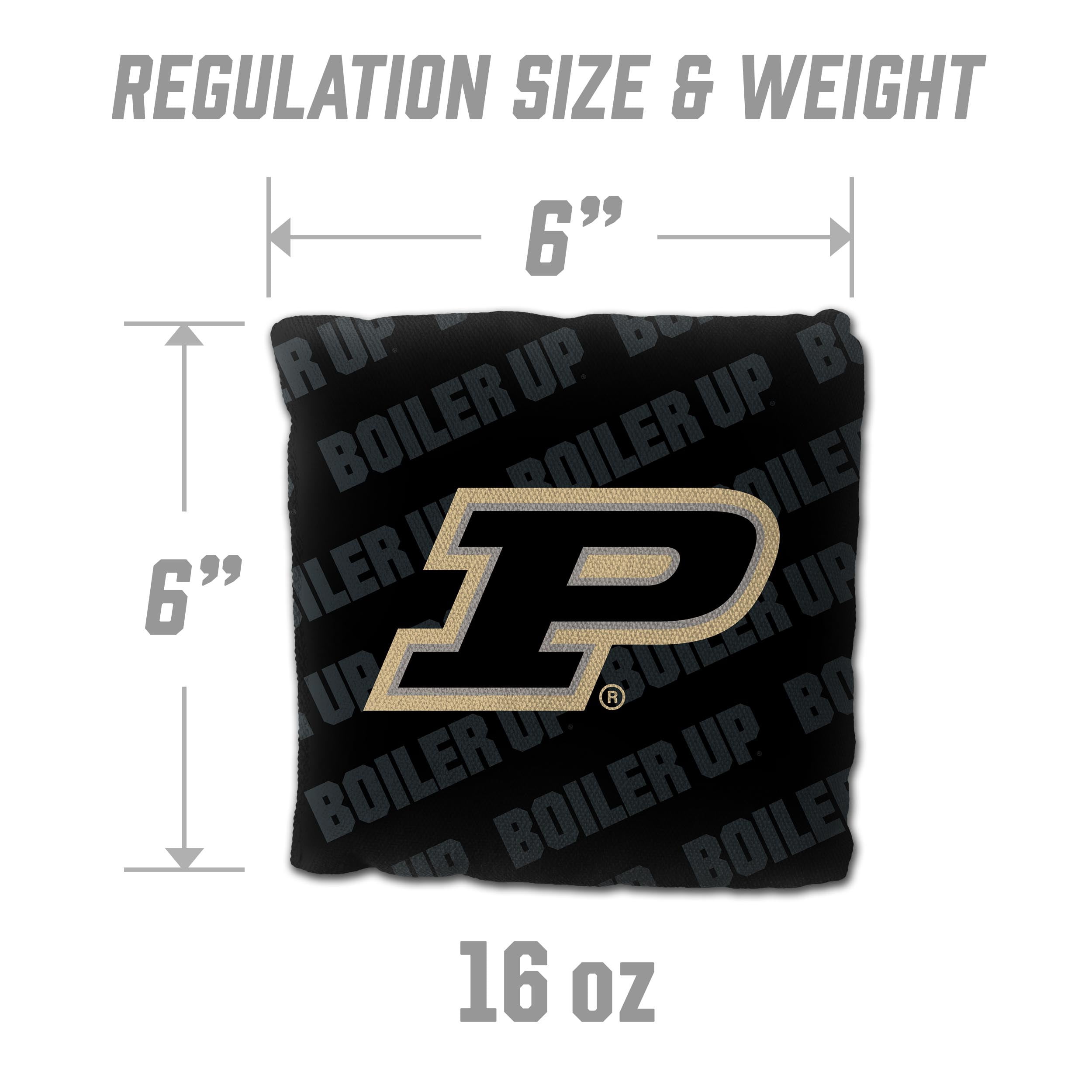 NCAA Purdue Boilermakers Cornhole Bags - 4PK - Black