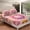 Pink, variant on Erosebridal Kids Donut Fitted Sheet Set Queen, Kawaii Dessert Bedding Queen Size, Caetoon Cake Decor, 3pcs（No Top Sheet）