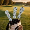 thumbnail image 2 of Uorisanigo Golf Club Head Covers Soft PU Leather Flower Dachshund Golf Driver Fairway Wood Hybrid Headcover Head Cover, 3 Pack Essential Accessories, Stain-Resistant, 2 of 7