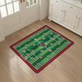thumbnail image 3 of ODIKA 3'x5' Washable Area Rug Non-Slip, Flatweave, Easy Care Field Bold Athletic Border Score Motif Aglity Theme Decorations Soccer Flowing for Hallway, Laundry Room, 3 of 7