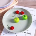 thumbnail image 5 of Platos irrompibles para la cena Inyahome, bandejas reutilizables para comida, aptos para lavavajillas y microondas, fáciles de limpiar, sin BPA, color rojo, 5 of 5