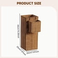 thumbnail image 7 of Umbrella Stand Storage Basket Tall Square Imitation Rattan PE Material for Hotel Lobby Office Entry, 7 of 7