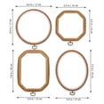 thumbnail image 3 of 4Pcs Embroidery Hoops Sewing Hoops Cross Stitching Circles Craft Sewing Frames for Cross Stitch, 3 of 9