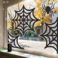 thumbnail image 5 of Holloyiver Spider Web and Spider Window Clings - Anti-Collision Decals to Save Birds, Non-Adhesive Prismatic Window Clings, Rainbow Stickers, 5 of 9