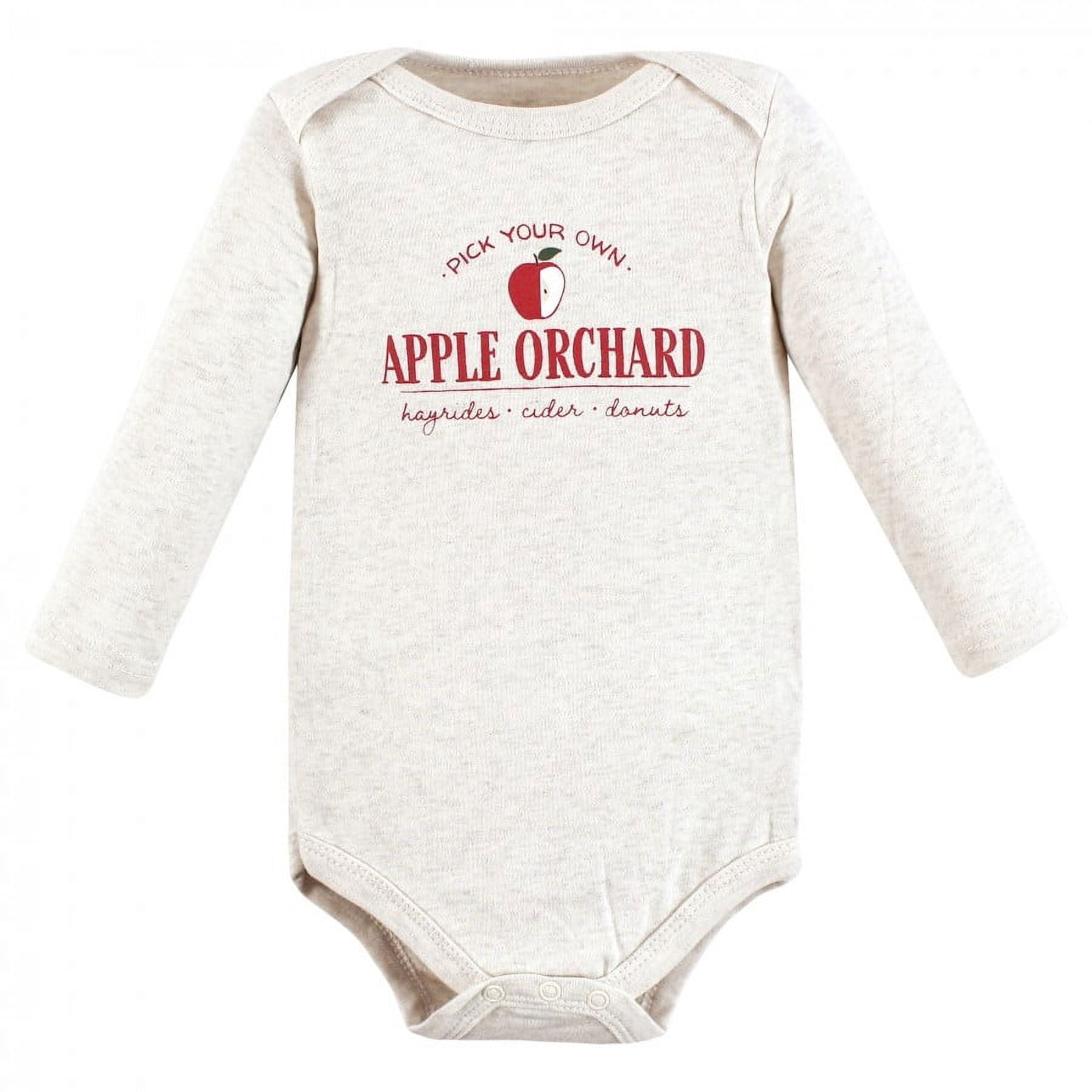 Hudson Baby Cotton Long-Sleeve Bodysuits, 5-Pack, Newborn- 24 Months
