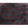 thumbnail image 4 of oneOone Tissu Viscose Georgette Gris Rouge Insecte Matériel de Couture Tissu Imprimé au Mètre 42 Pouces de Large, 4 of 4