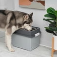 thumbnail image 5 of IRIS Elevated Dog Bowls, Airtight Pet Food Storage 47lbs, Dark Gray, 5 of 8