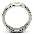 thumbnail image 3 of Luxe Jewelry Designs Stainless Steel Women's Ring with Multi Color Epoxy - Size 9 (Pack of 2), 3 of 4