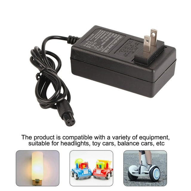 Fuente De Alimentación, Cargador De Fuente De Alimentación, Protección Múltiple 42V1A Amplia Adaptabilidad 110-240V Riguroso Voltaje Amplio Coches De Juguete Para Faros Coches